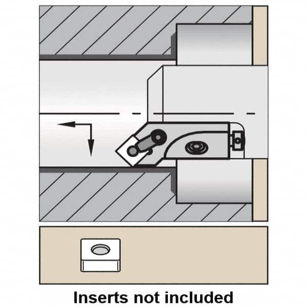 Kennametal - Right Hand, MSSN Toolholder Compatibility, SN.. Insert Compatibility, Indexable Turning Cartridge - Screw or Clamp Holding Method, 44mm OAL x 14mm OAH - Americas Tooling