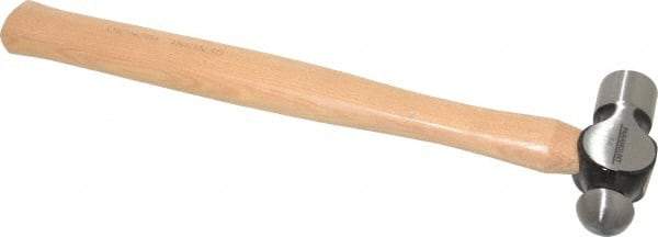 Paramount - 1/2 Lb Head Ball Pein Hammer - Wood Handle, 11-3/4" OAL - Americas Tooling