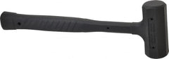 Paramount - 14 oz Head 1-1/8" Face Diam Rubber Dead Blow Hammer - 10-1/4" OAL, Rubber-Covered Steel Handle - Americas Tooling