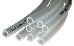 Made in USA - 1/2" ID x 3/4" OD, 1/8" Wall Thickness, 100' Long, Polyethylene Tube - Transparent Clear, 80 Max psi, 92 Shore A Hardness, -40 to 170°F - Americas Tooling