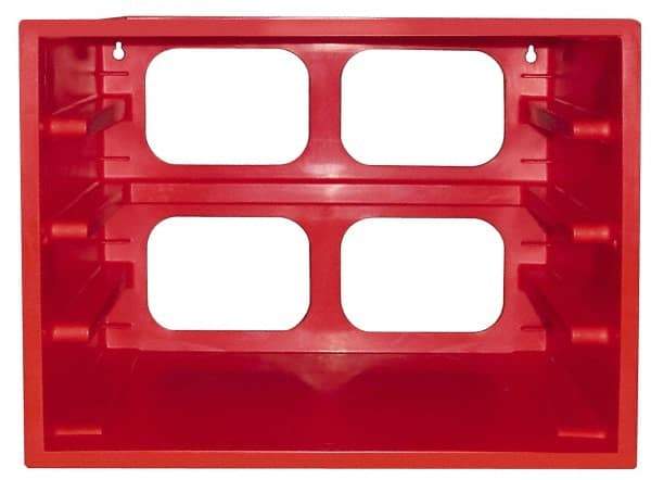 Made in USA - 4 Compartment, Small Parts Rack For Large Compartment Boxes - 8-7/8" Deep x 13-5/8" Wide x 10-7/8" High - Americas Tooling