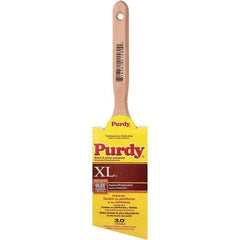 Purdy - 3" Angled Synthetic Sash Brush - 3-3/16" Bristle Length, 6-1/2" Wood Fluted Handle - Americas Tooling