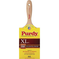 Purdy - 4" Synthetic General Purpose Paint Brush - 3-15/16" Bristle Length, 6" Wood Beavertail Handle - Americas Tooling