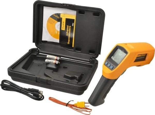 Fluke - -40 to 800°C (-40 to 1472°F) Infrared Thermometer - 50:1 Distance to Spot Ratio - Americas Tooling