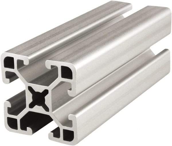 80/20 Inc. - 145 Inches Long x 1-1/2 Inches Wide x 1 Inch High, T Slotted Aluminum Extrusion - 0.781 Square Inches, Clear Anodized Finish - Americas Tooling