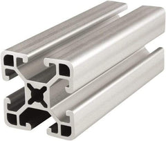 80/20 Inc. - 72 Inches Long x 1-1/2 Inches Wide x 1-1/2 Inches High, T Slotted Aluminum Extrusion - 0.781 Square Inches, Clear Anodized Finish - Americas Tooling