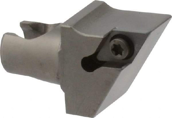 Kennametal - Right Hand Cut, Size KM20, DC.. Insert Compatiblity, Modular Turning & Profiling Cutting Unit Head - 12.5mm Ctr to Cutting Edge, 25mm Head Length, Series KM Mini - Americas Tooling