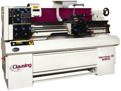 Clausing - 13" Swing, 40" Between Centers, 230/460 Volt, Triple Phase Engine Lathe - 3MT Taper, 3 hp, 40 to 2,500 RPM, 1-9/16" Bore Diam, 40" Deep x 57" High x 84" Long - Americas Tooling