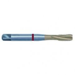 1/2-20 2B 3-Flute PM Cobalt Red Ring Semi-Bottoming 15 degree Spiral Flute Tap-TiN - Americas Tooling