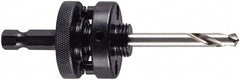 M.K. MORSE - 1-1/4 to 6" Tool Diam Compatibility, Hex Shank, High Speed Steel Integral Pilot Drill, Hole Cutting Tool Arbor - 3/8" Min Chuck, Hex Shank Cross Section, Quick-Change Attachment, For 1-1/4 to 6" Hole Saws - Americas Tooling