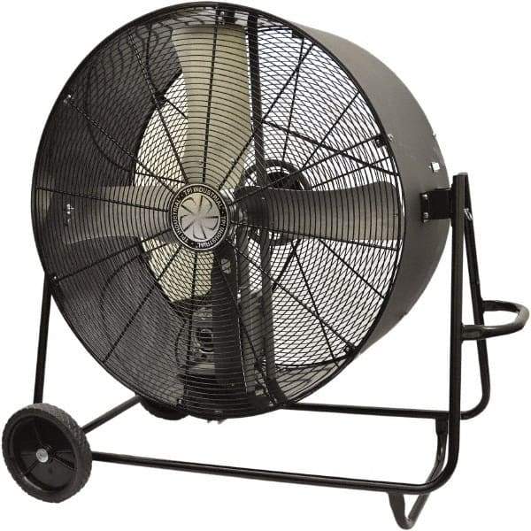 TPI - 48" Blade, Belt Drive, 1 hp, 14,400 CFM, Floor Style Blower Fan - 15 Amps, 120 Volts, 1 Speed, Single Phase - Americas Tooling