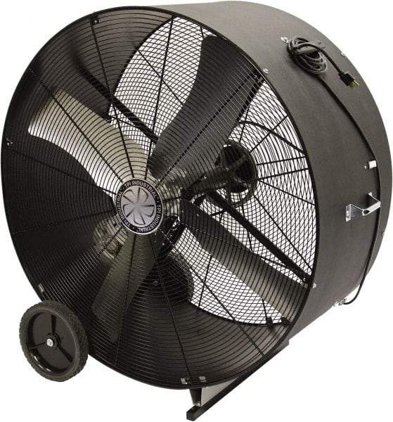 TPI - 42" Blade, Belt Drive, 3/4 hp, 10,600 CFM, Floor Style Blower Fan - 11 Amps, 120 Volts, 1 Speed, Single Phase - Americas Tooling