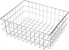 Marlin Steel Wire Products - 13" Deep, Rectangular Steel Wire Basket - 16" Wide x 6" High - Americas Tooling