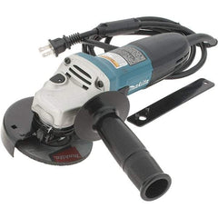 Makita - 4" Wheel Diam, 11,000 RPM, Corded Angle & Disc Grinder - M10x1.5 Spindle - Americas Tooling