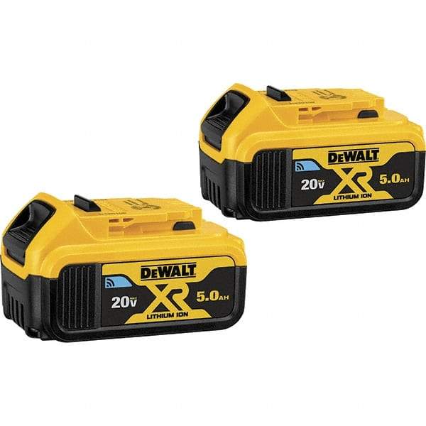 DeWALT - 20 Volt Lithium-Ion Power Tool Battery - 5 Ahr Capacity, 1 hr Charge Time, Series 20V Max - Americas Tooling