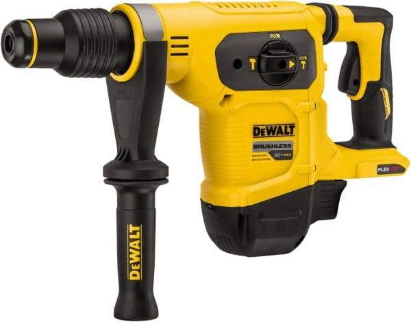 DeWALT - 60 Volt 1" SDS Max Chuck Cordless Rotary Hammer - 0 to 3,150 BPM, 0 to 550 RPM, Reversible - Americas Tooling