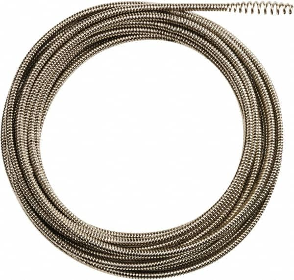 Milwaukee Tool - 5/16" x 50' Drain Cleaning Machine Cable - Inner Core, 1-1/4" to 2-1/2" Pipe, Use with Milwaukee Drain Cleaning Tools - Americas Tooling