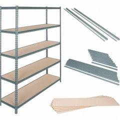 Value Collection - 72" Wide, 26 High, Open Shelving Accessory/Component - 16 Gauge Steel, Powder Coat Finish, Use with Boltless Storage Rack - Americas Tooling