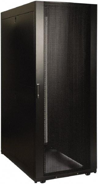 Tripp-Lite - 23.63" Overall Width x 42" Rack Height x 50.89" Overall Depth Data Cable Enclosure - 3,000 Lb Capacity, Black - Americas Tooling