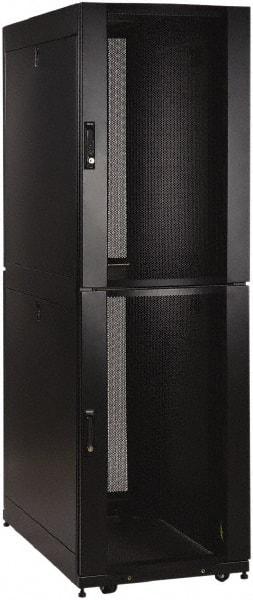 Tripp-Lite - 23.63" Overall Width x 42" Rack Height x 43" Overall Depth Data Cable Enclosure - 3,000 Lb Capacity, Black - Americas Tooling