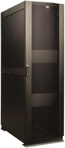 Tripp-Lite - 23.63" Overall Width x 42" Rack Height x 43" Overall Depth Data Cable Enclosure - 3,000 Lb Capacity, Black - Americas Tooling