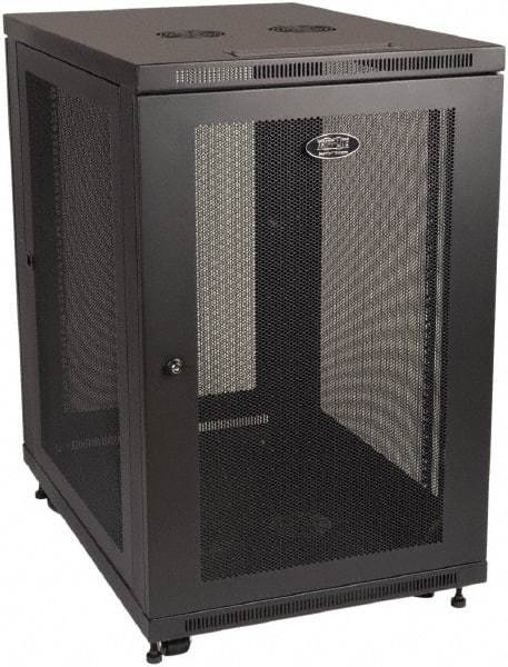 Tripp-Lite - 23.62" Overall Width x 18" Rack Height x 33-1/2" Overall Depth Data Cable Enclosure - 3,000 Lb Capacity, Black - Americas Tooling