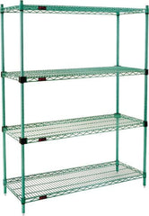 Eagle MHC - 4 Shelf Eagle MHC Wire Shelving - Starter Unit - 72" Wide x 24" Deep x 74" High, - Americas Tooling