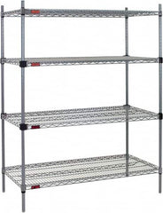 Eagle MHC - 4 Shelf Eagle MHC Wire Shelving - Starter Unit - 72" Wide x 24" Deep x 74" High, - Americas Tooling