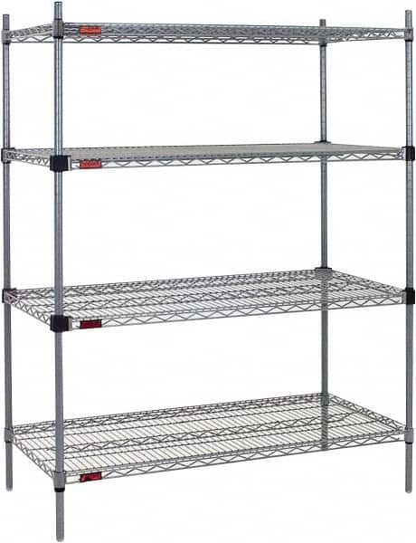 Eagle MHC - 4 Shelf Eagle MHC Wire Shelving - Starter Unit - 60" Wide x 24" Deep x 74" High, - Americas Tooling