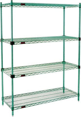 Eagle MHC - 4 Shelf Eagle MHC Wire Shelving - Starter Unit - 60" Wide x 24" Deep x 74" High, - Americas Tooling