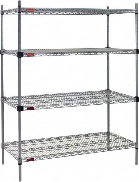 Eagle MHC - 4 Shelf Eagle MHC Wire Shelving - Starter Unit - 48" Wide x 24" Deep x 74" High, - Americas Tooling