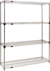 Eagle MHC - 4 Shelf Eagle MHC Wire Shelving - Starter Unit - 36" Wide x 24" Deep x 74" High, - Americas Tooling