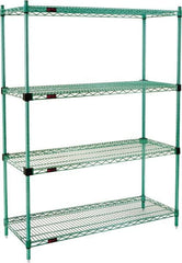 Eagle MHC - 4 Shelf Eagle MHC Wire Shelving - Starter Unit - 72" Wide x 18" Deep x 74" High, - Americas Tooling