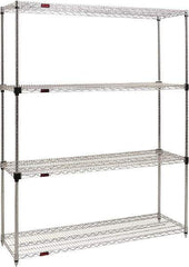 Eagle MHC - 4 Shelf Eagle MHC Wire Shelving - Starter Unit - 48" Wide x 18" Deep x 74" High, - Americas Tooling