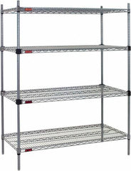 Eagle MHC - 4 Shelf Eagle MHC Wire Shelving - Starter Unit - 36" Wide x 18" Deep x 74" High, - Americas Tooling