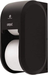 Georgia Pacific - Coreless Double Roll Plastic Toilet Tissue Dispenser - 6" Wide x 13-1/2" High x 6-1/2" Deep, Black - Americas Tooling