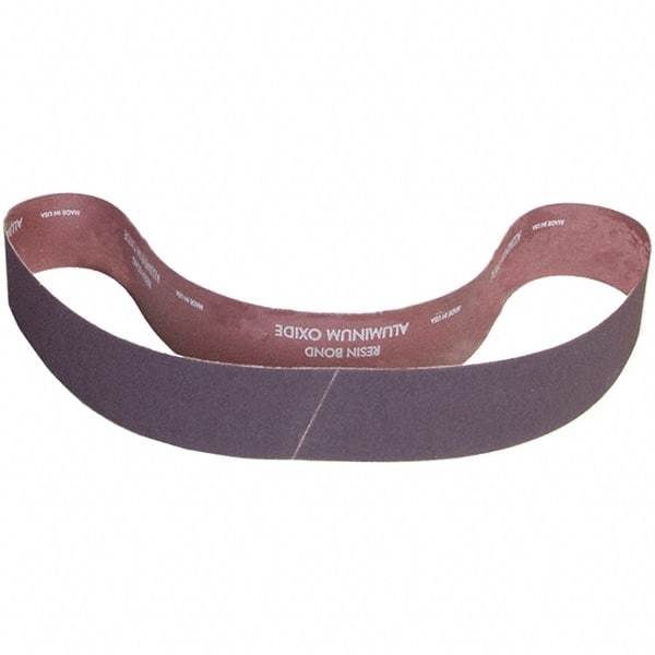 Norton - 3" Wide x 48" OAL, 60 Grit, Aluminum Oxide Abrasive Belt - Aluminum Oxide, Coated, X Weighted Cloth Backing - Americas Tooling