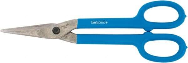 Channellock - 1-3/4" Length of Cut, Straight Pattern Tinner's Snip - 8.3" OAL, Dipped Vinyl Handle, High Carbon Steel Blade - Americas Tooling