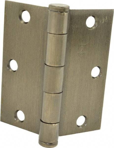 Hager - 3-1/2" Long x 3-1/2" Wide x 0.062" Thick, Steel Full Mortise Hinge - Oil Rubbed Bronze Finish, 5 Knuckles - Americas Tooling