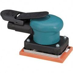 Dynabrade - 10,000 OPM, 13 CFM Air Consumption, Palm Air Orbital Sander - Rectangular Pad, 1/4 NPT Inlet - Americas Tooling