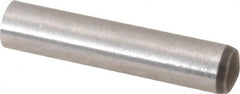 Made in USA - 4mm Diam x 20mm Pin Length 416 Stainless Steel Precision Dowel Pin - C 36-42 Hardness, 1 Beveled & 1 Rounded End - Americas Tooling