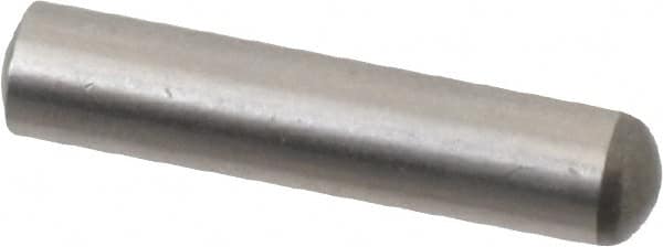 Made in USA - 5mm Diam x 24mm Pin Length 416 Stainless Steel Precision Dowel Pin - C 36-42 Hardness, 1 Beveled & 1 Rounded End - Americas Tooling