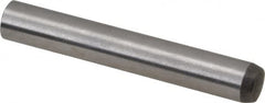 Made in USA - 6mm Diam x 40mm Pin Length 416 Stainless Steel Precision Dowel Pin - C 36-42 Hardness, 1 Beveled & 1 Rounded End - Americas Tooling