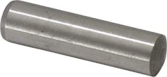 Made in USA - 10mm Diam x 40mm Pin Length 416 Stainless Steel Precision Dowel Pin - C 36-42 Hardness, 1 Beveled & 1 Rounded End - Americas Tooling