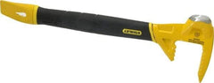 Stanley - 15" OAL Functional Utility Bar - 5" Tip Width, Forged Steel - Americas Tooling