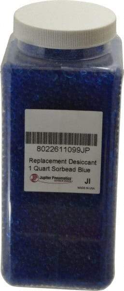 PRO-SOURCE - 1 Qt Air Dryer Jar Sorbead Blue Desiccant - For Use with Jupiter Pneumatics Desiccant Dryers - Americas Tooling