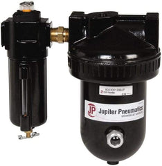 PRO-SOURCE - 15 CFM at 100 psi Inlet, 2 Stage Desiccant Dryer - 1/2" NPT Inlet/Outlet x 9" Long x 5-1/2" Wide x 9" High - Americas Tooling