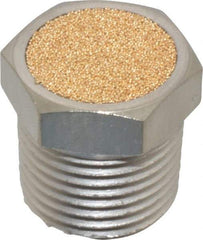 PRO-SOURCE - 1/2 Male NPT, 7/8" Hex, 7/8" OAL, Breather Vent - 150 Max psi, Bronze - Americas Tooling