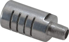 PRO-SOURCE - 1/8 Male NPT, 5/8" Hex, 1-7/8" OAL, Muffler - 300 Max psi, 20 CFM, Aluminum - Americas Tooling