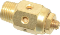 PRO-SOURCE - 1/8 Male NPT, 1/2" Hex, 1-5/16" OAL, Speed Control Muffler - 300 Max psi, 20 CFM, Brass - Americas Tooling